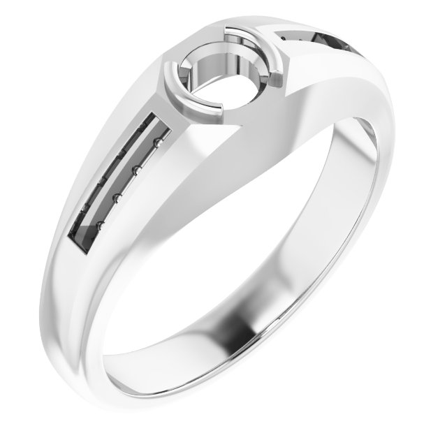 Beveled-Edge Bezel-Set Band