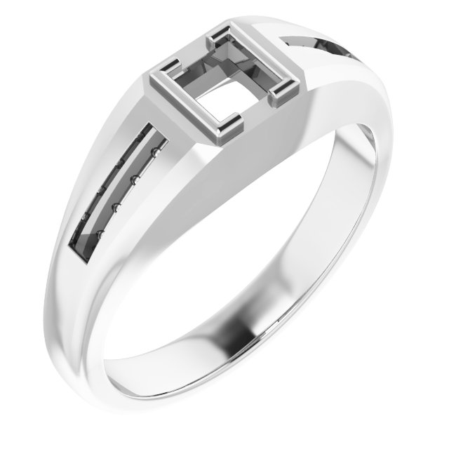 Beveled-Edge Bezel-Set Band