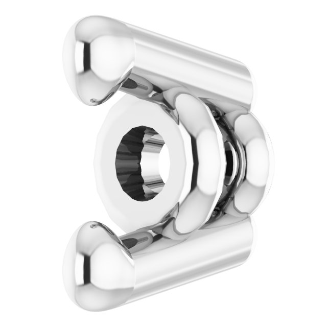 Round 2-Prong Earring Setting