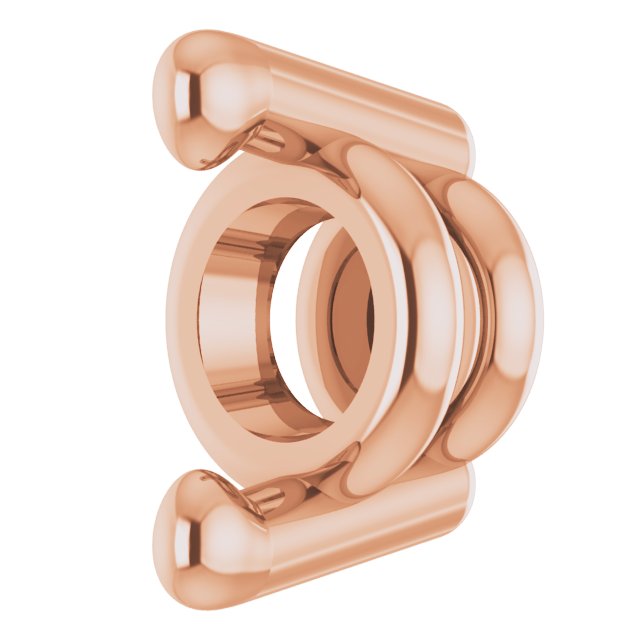 Round 2-Prong Earring Setting