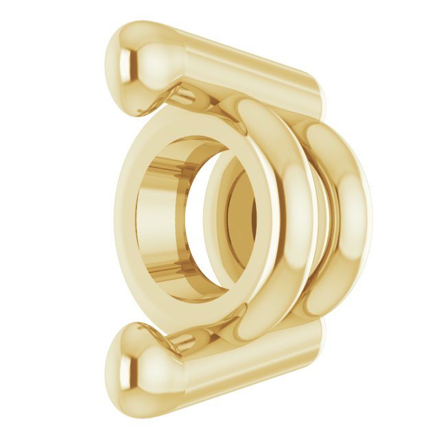 Round 2-Prong Earring Setting