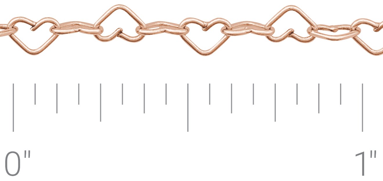 3.2 mm Heart Chain
