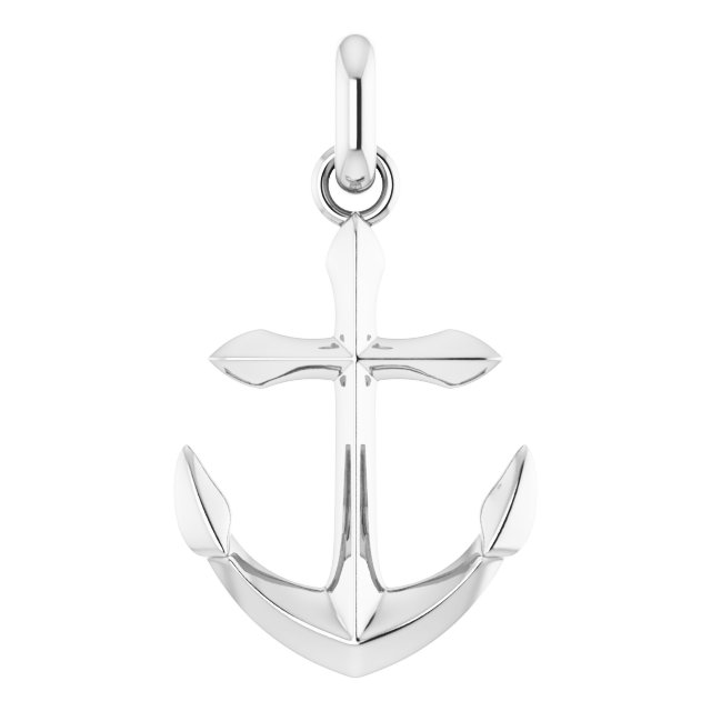 Sterling Silver Anchor Pendant