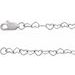 Sterling Silver 3.2 mm Heart Cable 7