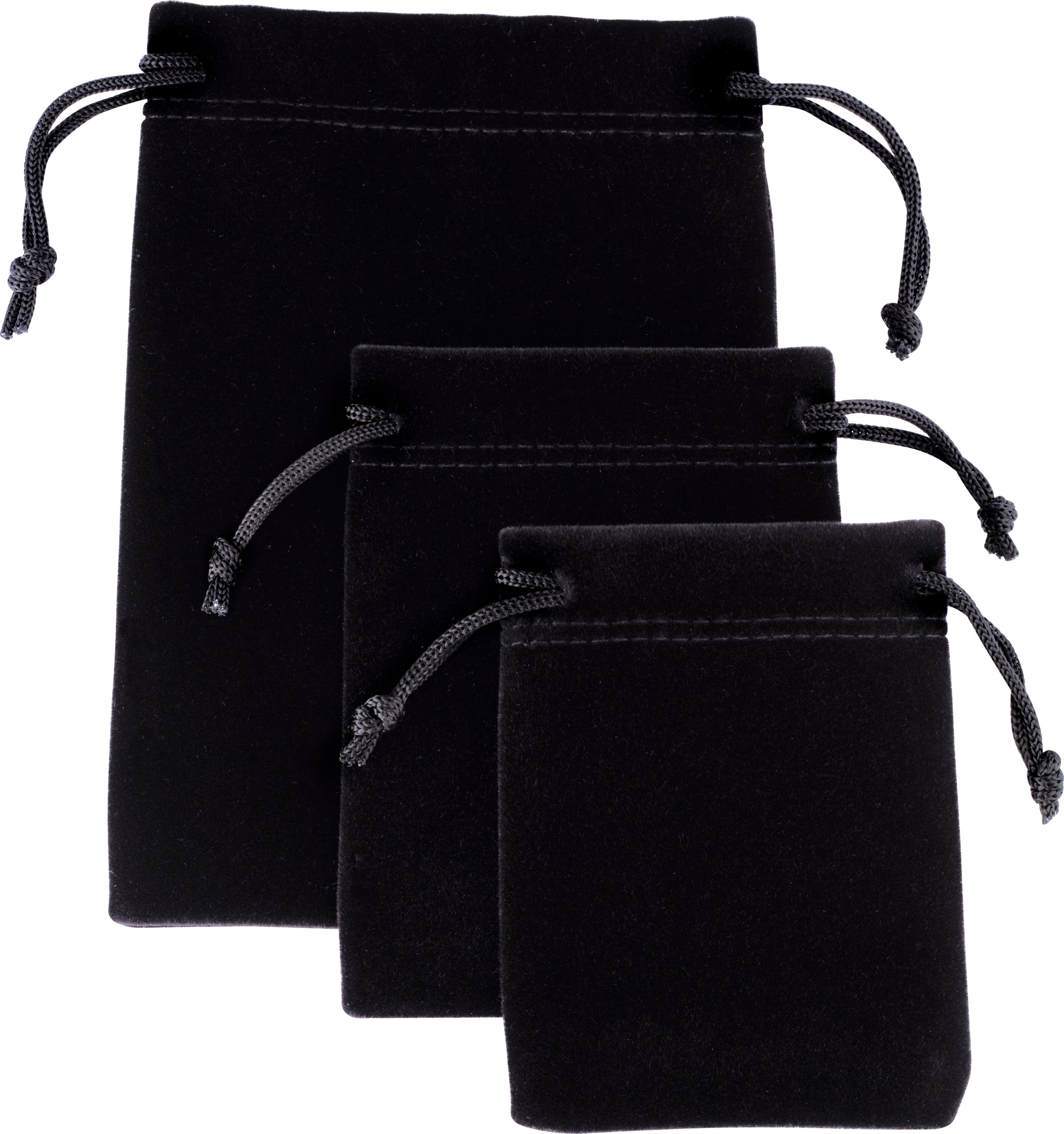 【開店記念セール！】 Black Medium Velour Stuller | Pouch 小物
