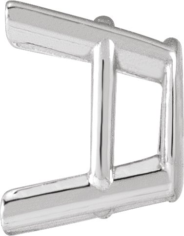 Emerald 4-Prong Lightweight Earring Setting