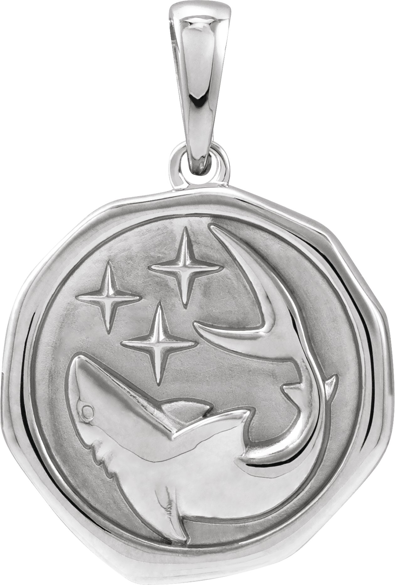 Sterling Silver Shark Spirit Animal Pendant