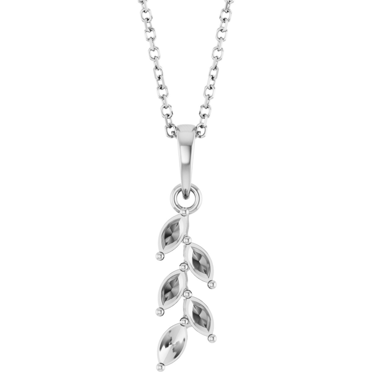 Family Leaf Necklace or Pendant
