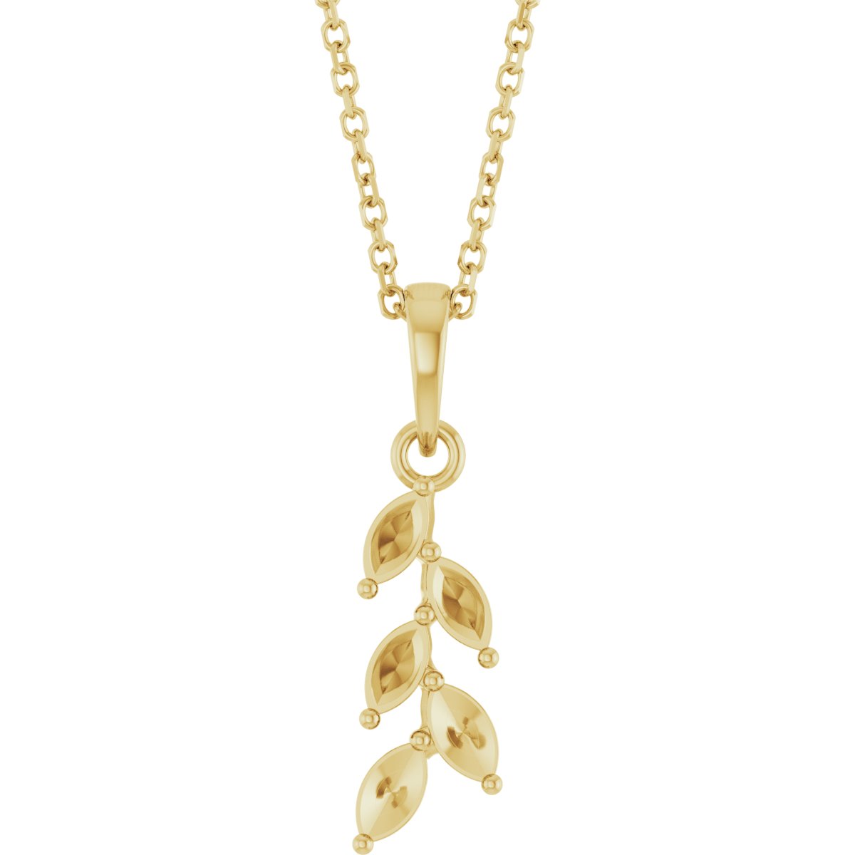 Family Leaf Necklace or Pendant