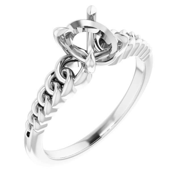Claw-Prong Chain Link Ring