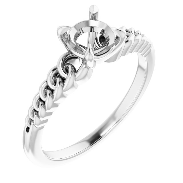 Claw-Prong Chain Link Ring