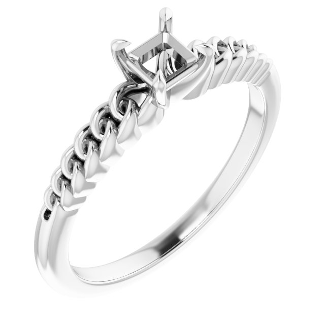 Claw-Prong Chain Link Ring
