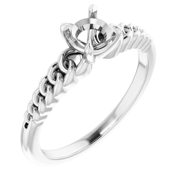 Claw-Prong Chain Link Ring