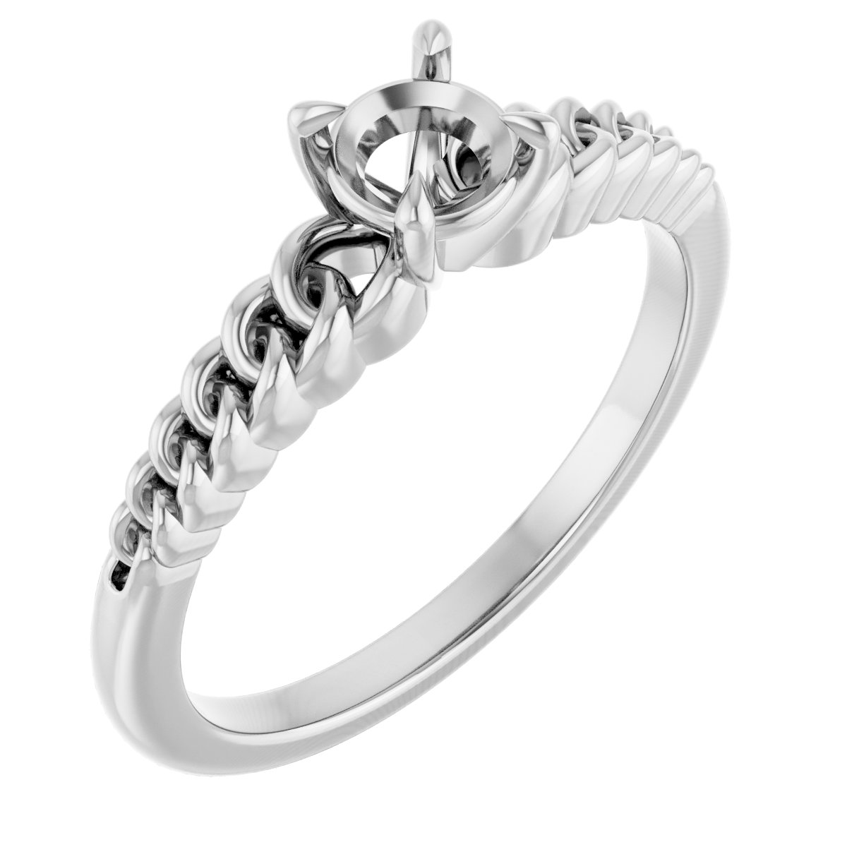 Claw-Prong Chain Link Ring