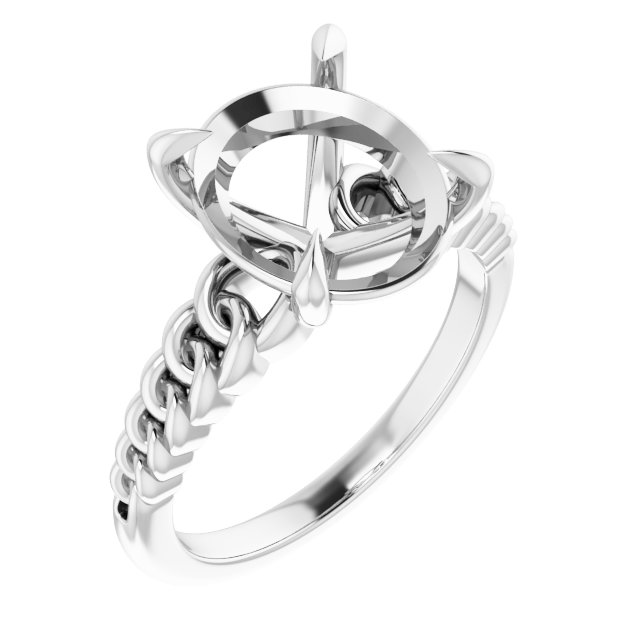 Claw-Prong Chain Link Ring
