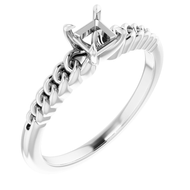 Claw-Prong Chain Link Ring