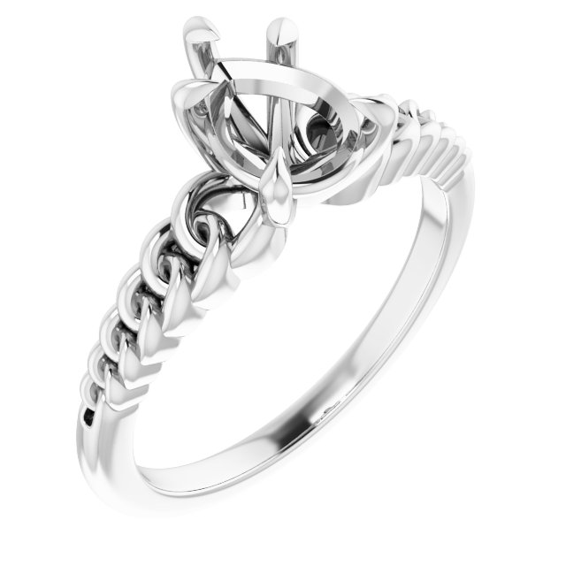 Claw-Prong Chain Link Ring