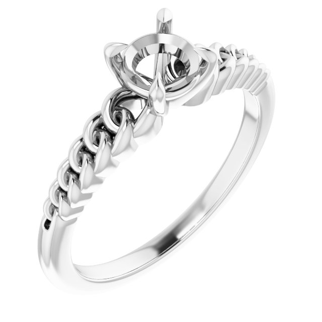 Claw-Prong Chain Link Ring