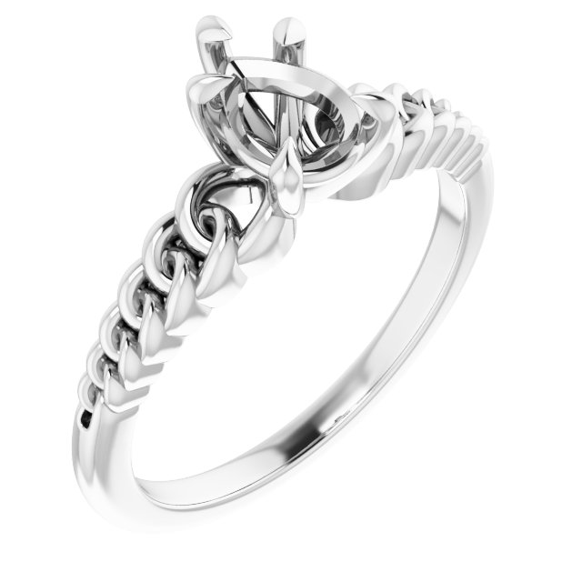 Claw-Prong Chain Link Ring