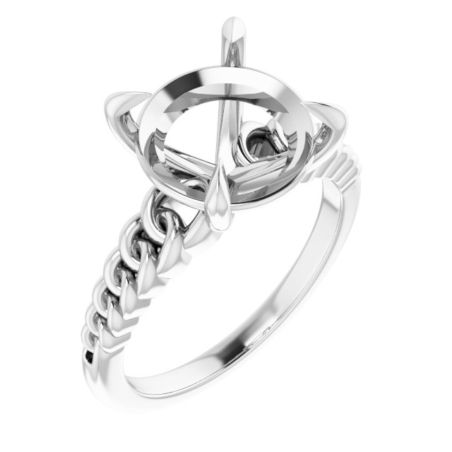 Claw-Prong Chain Link Ring