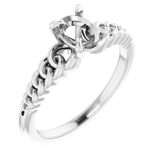 Claw-Prong Chain Link Ring