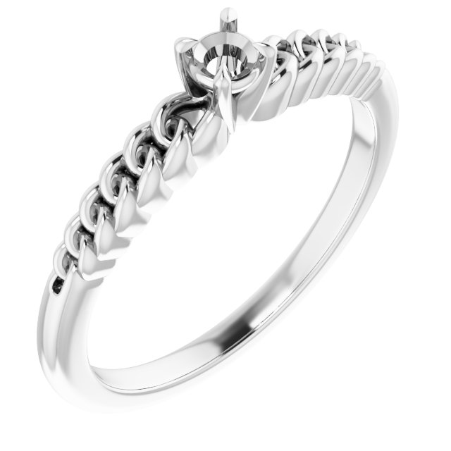 Claw-Prong Chain Link Ring