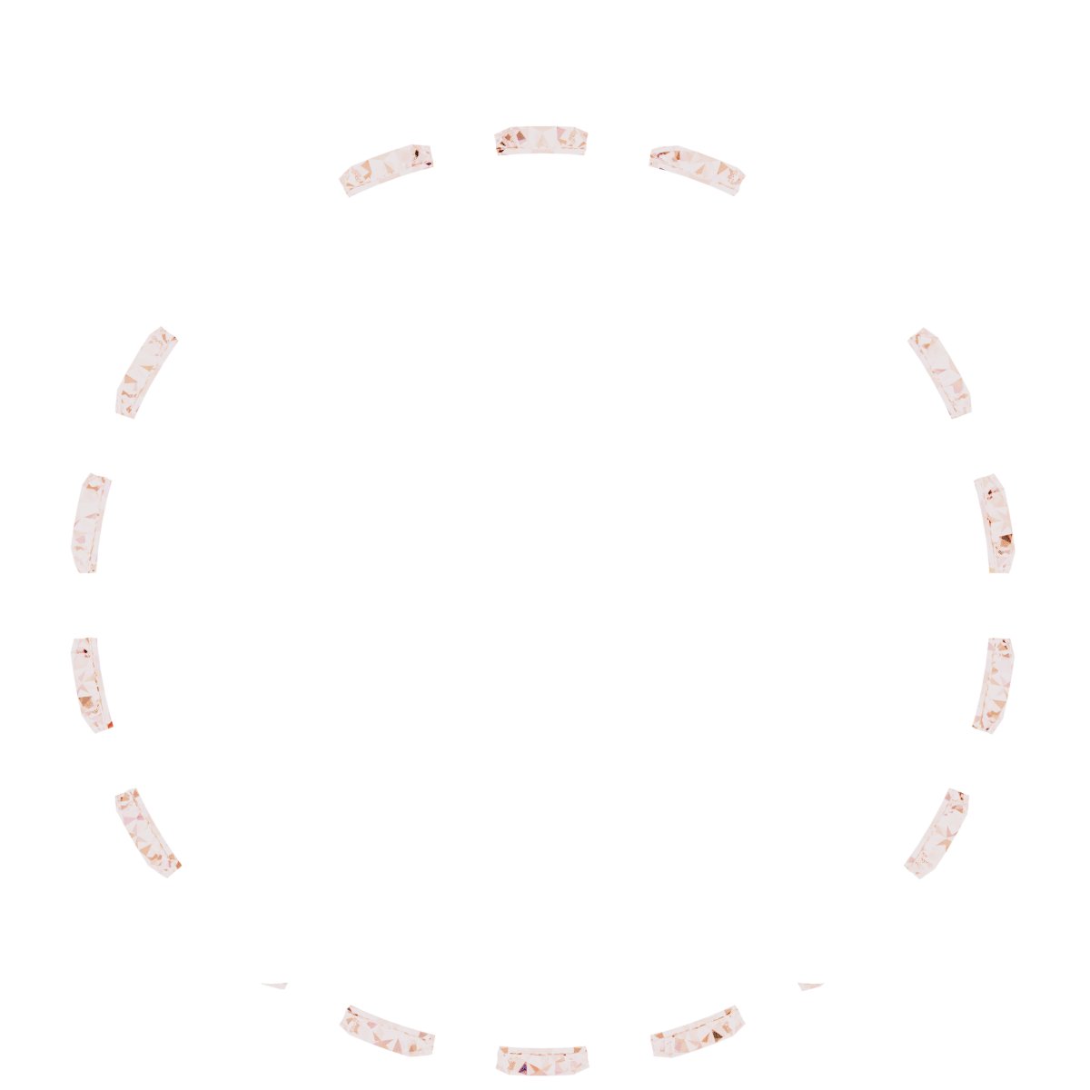 Round 4-Prong Hidden Halo-Style Necklace Center