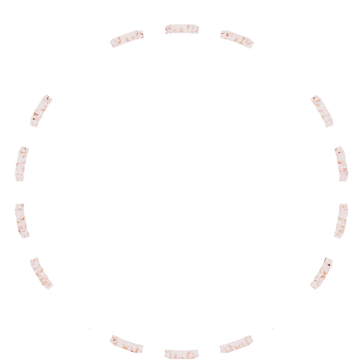 Round 4-Prong Hidden Halo-Style Necklace Center