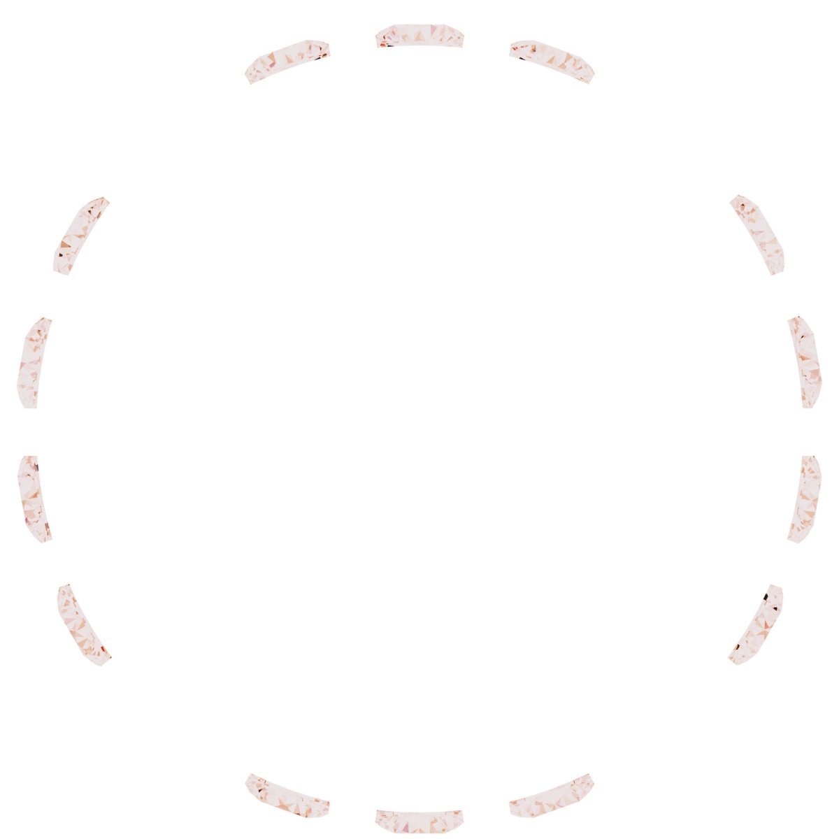 Round 4-Prong Hidden Halo-Style Necklace Center