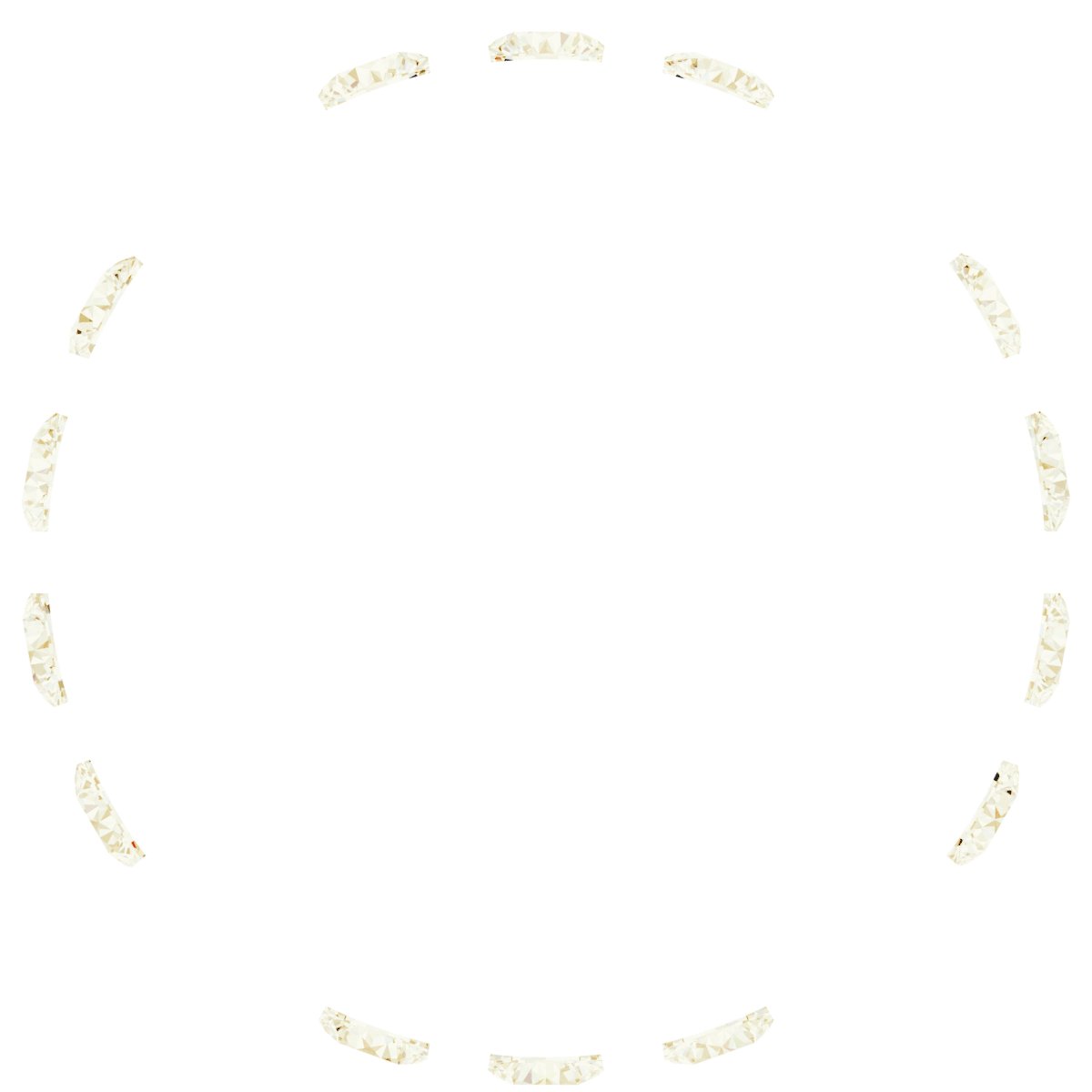 Round 4-Prong Hidden Halo-Style Necklace Center