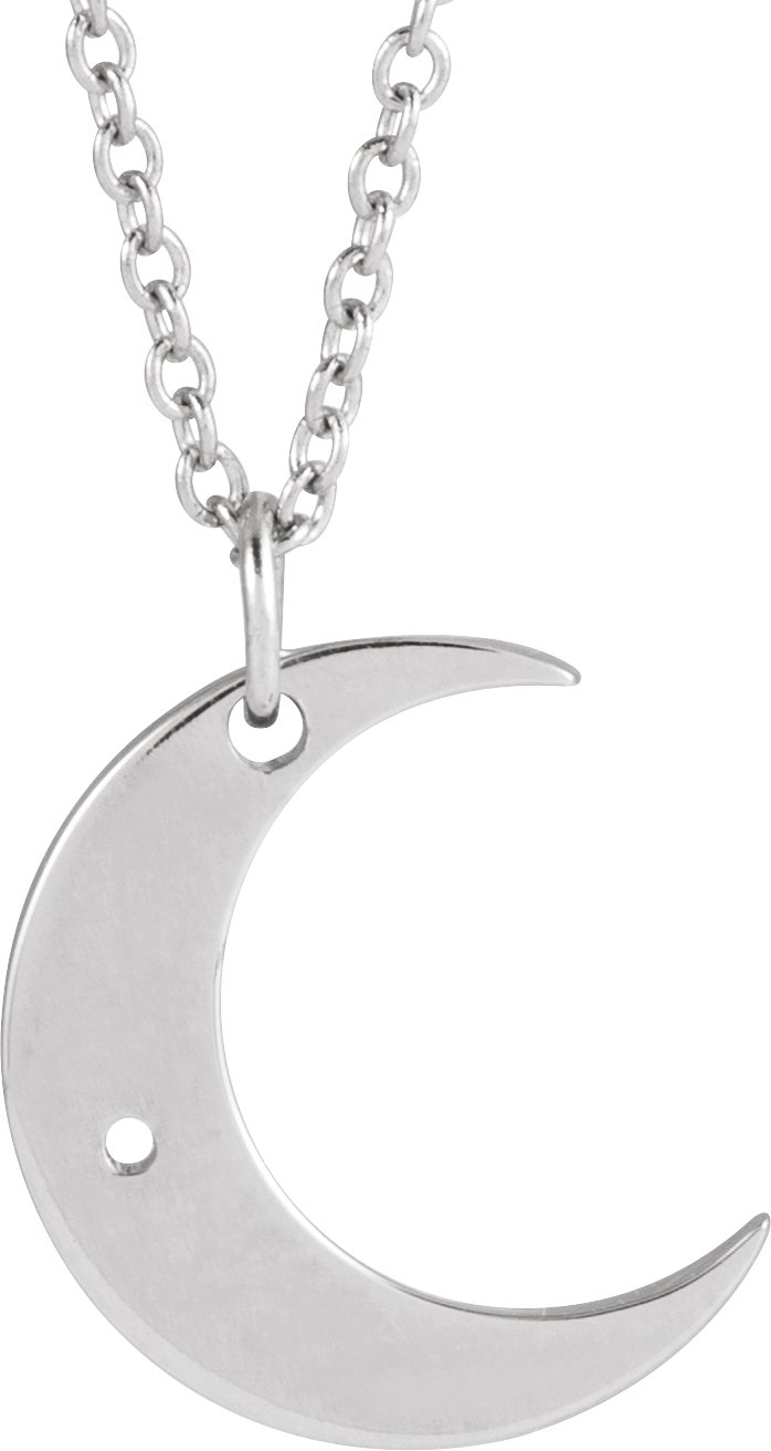 Crescent Moon Necklace or Pendant