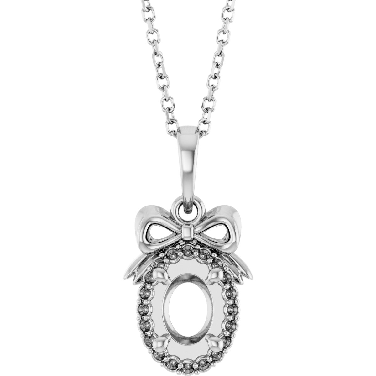 Accented Bow Necklace or Pendant