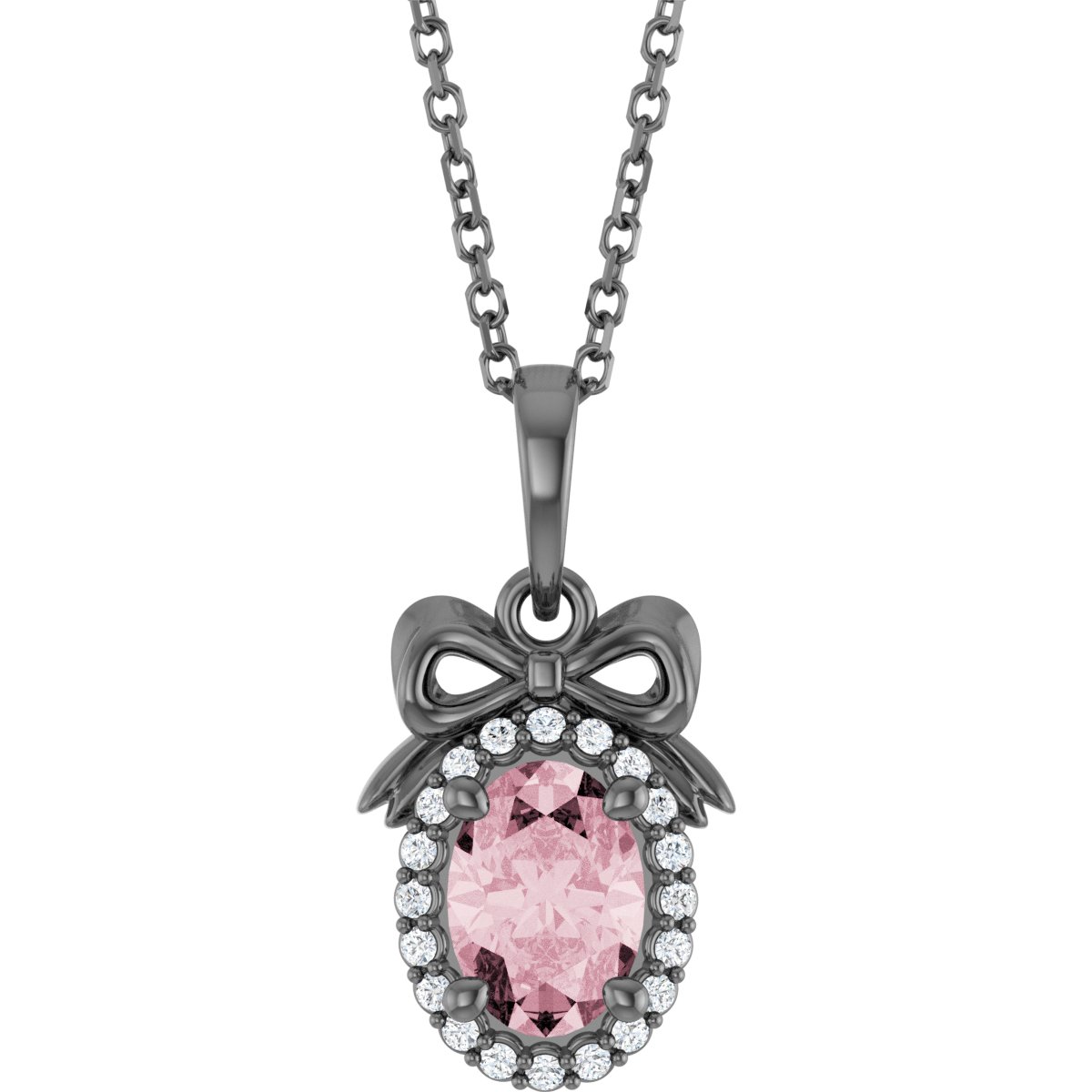 pink morganite necklace