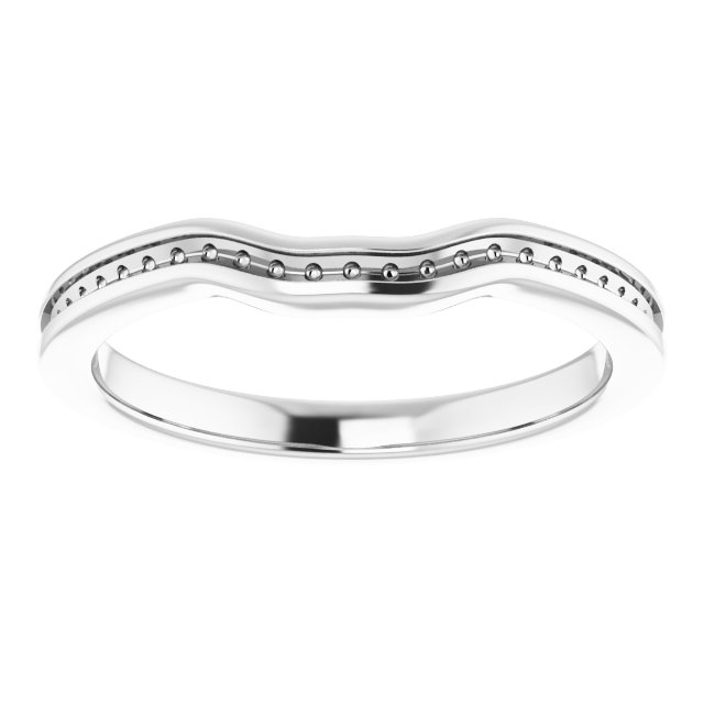Band Mounting for 9x7 mm Oval Ring view 3