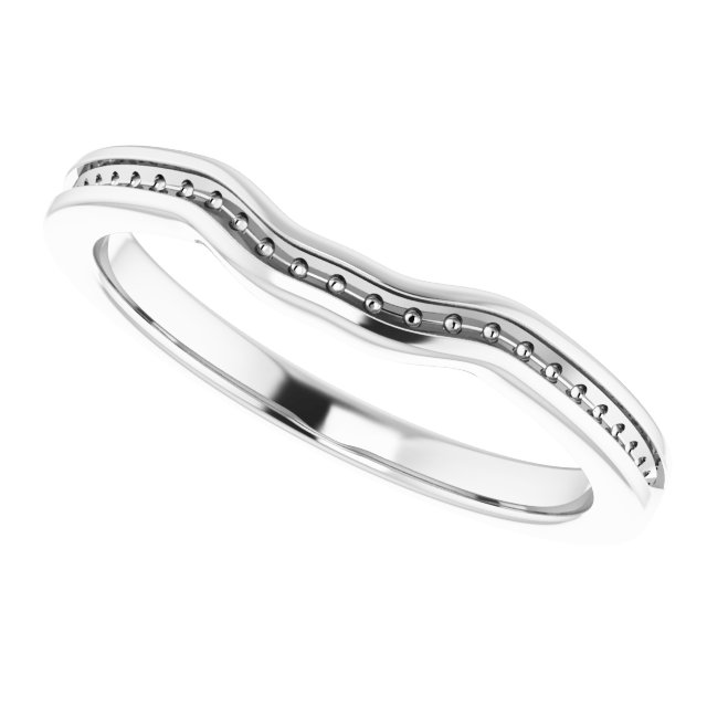 Band Mounting for 9x7 mm Oval Ring view 5
