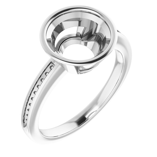 Bezel-Set Solitaire Engagement Ring