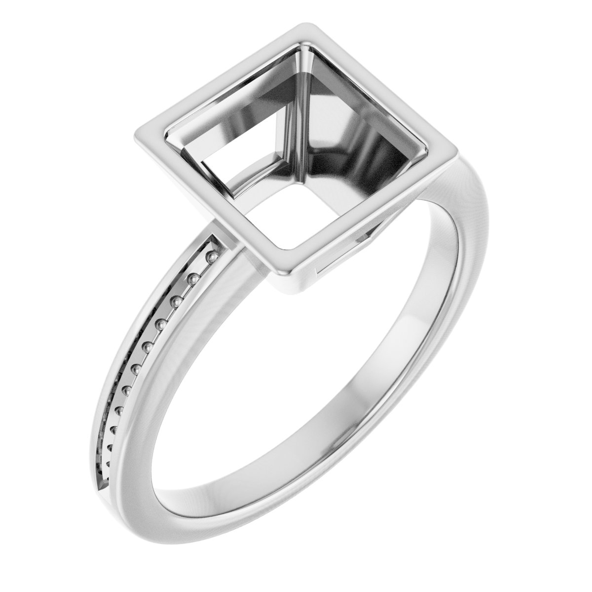 Bezel-Set Solitaire Engagement Ring