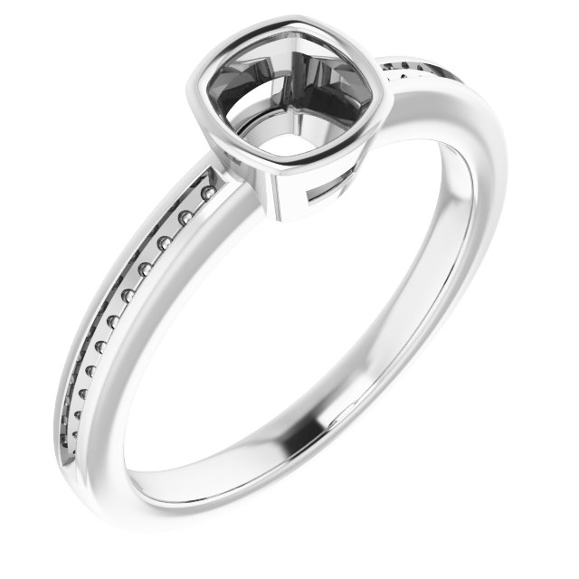 Bezel-Set Solitaire Engagement Ring