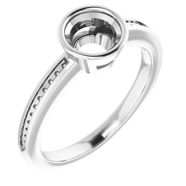 Bezel-Set Solitaire Engagement Ring
