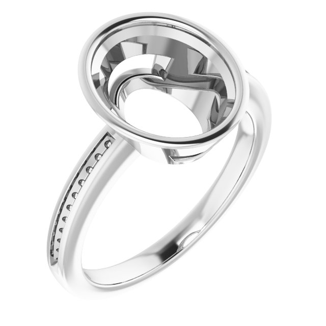 Bezel-Set Solitaire Engagement Ring