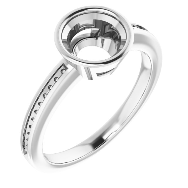 Bezel-Set Solitaire Engagement Ring