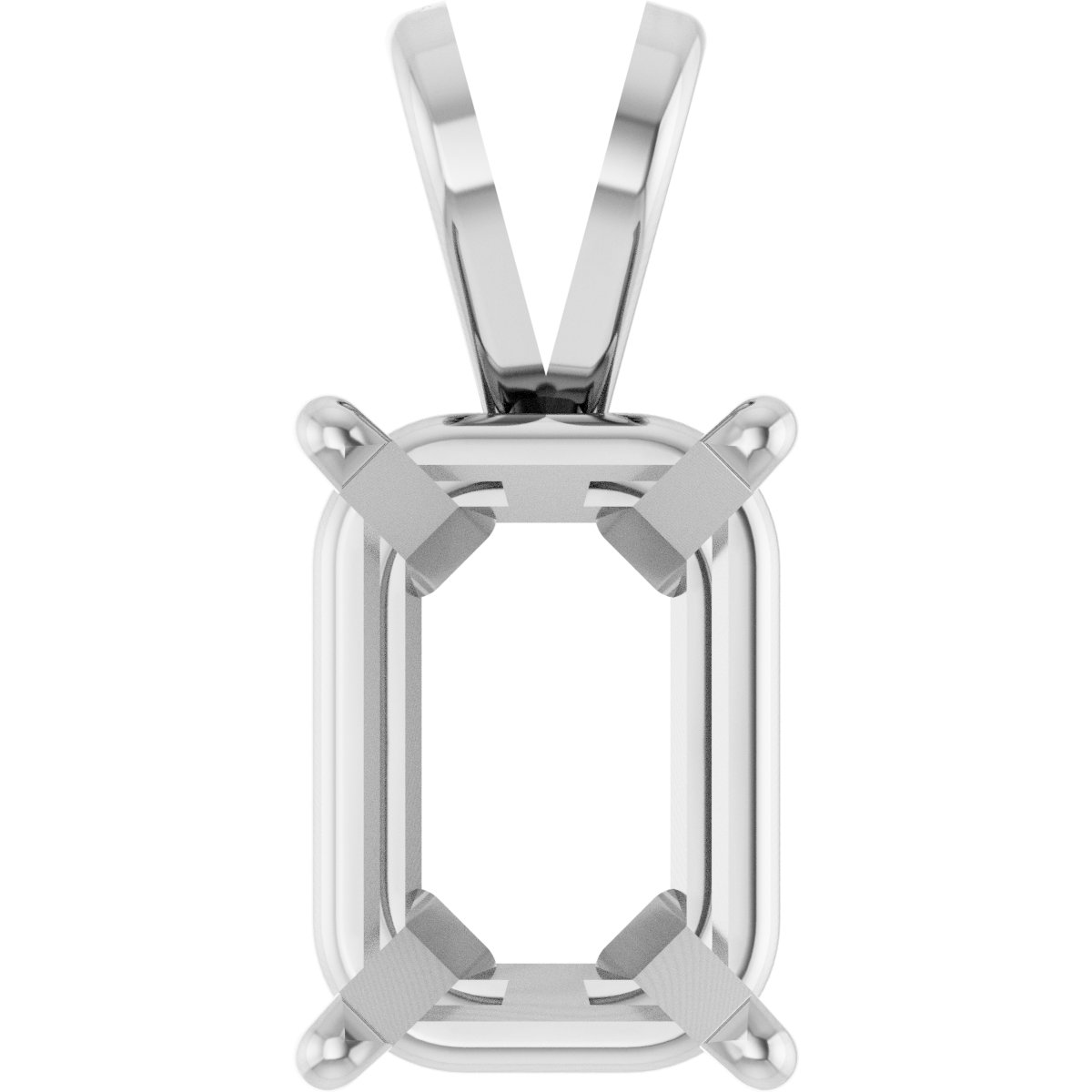 Emerald 4-Prong Pendant