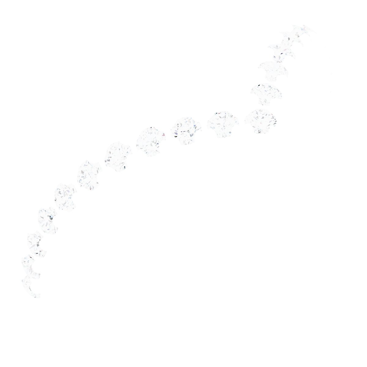 1/4 CTW Natural Diamond Contour Band – 14K White Gold