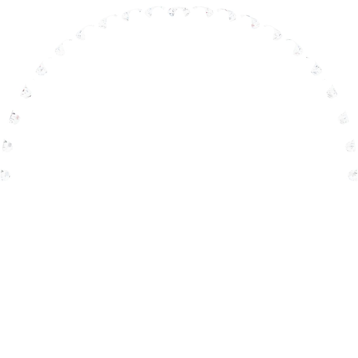 Alternative view of 1/4 CTW Natural Diamond Contour Band – 14K White Gold