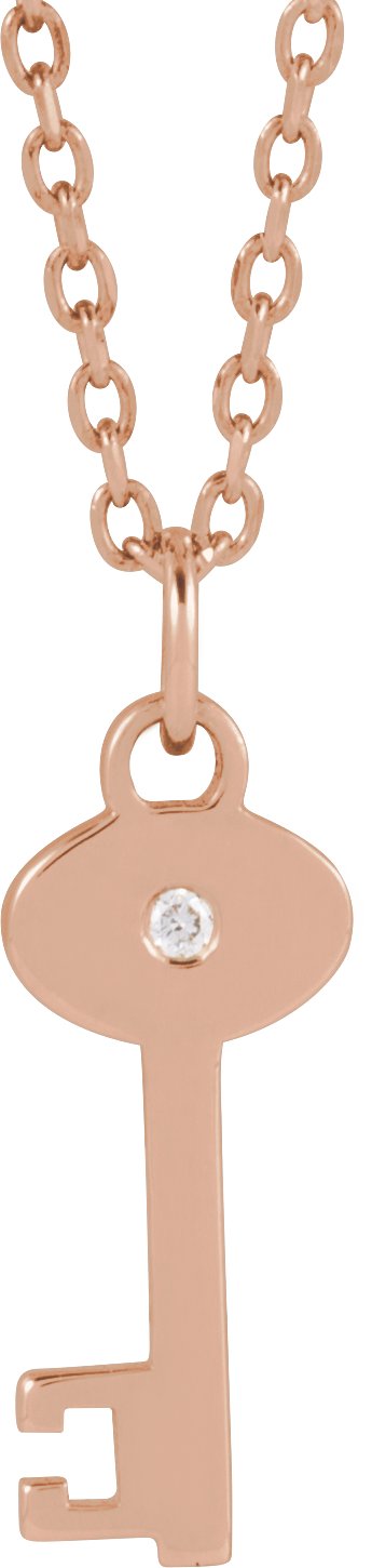 Accented Key Necklace or Pendant