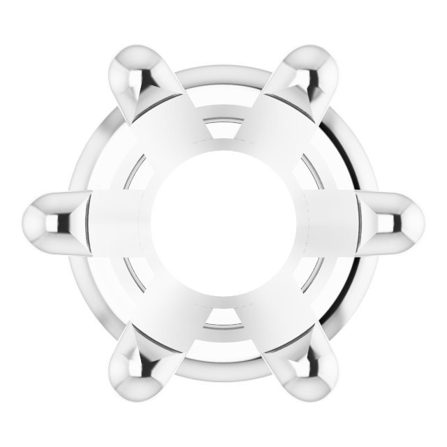 Round 6-Prong Low Basket Setting