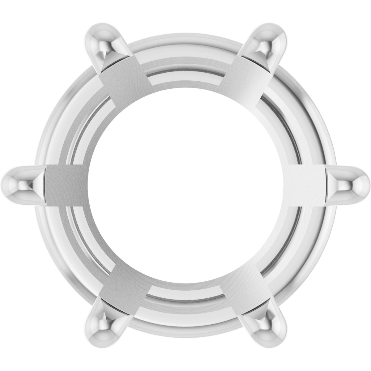 Round 6-Prong Low Basket Setting