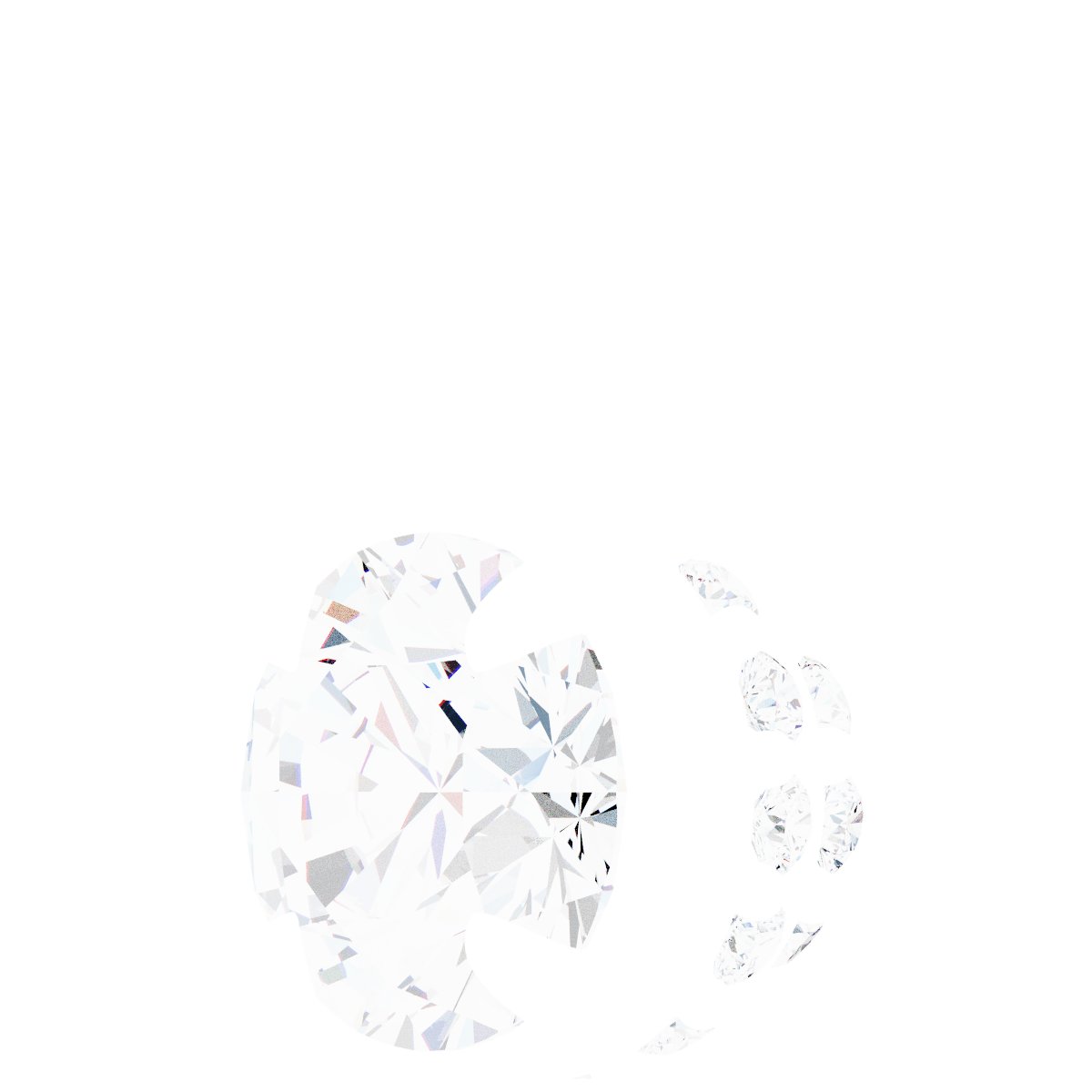 Alternative view of Hidden Halo Pendant