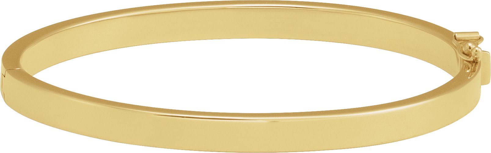 14K Gold Hinged Bangle Bracelet