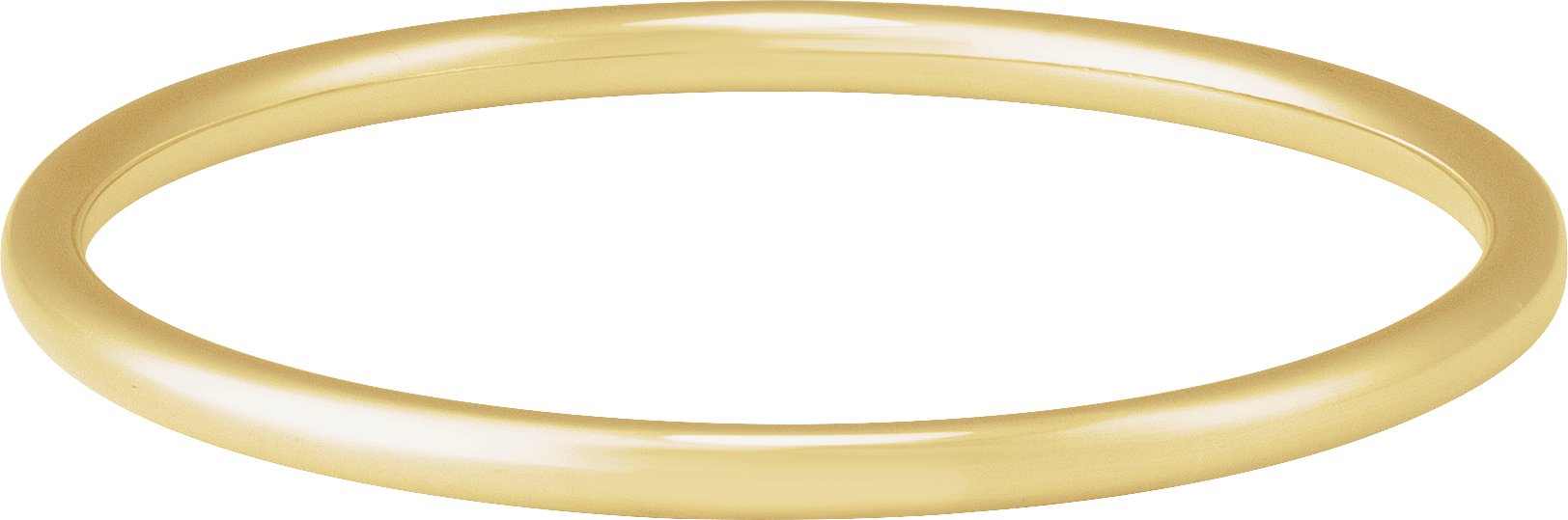 14K Yellow 4 mm Bangle 7 1/2" Bracelet
